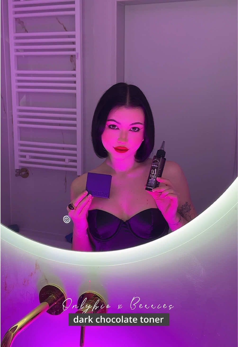 Cool brown in a dark chocolate shade? Yes! 🤎🍫 Hair in Balance OnlyBio Brown Hair Toner in Bitter Chocolate – the perfect way to refresh your color and give it a cool, deep tone. #slavicbeauty #onlybiotoner 