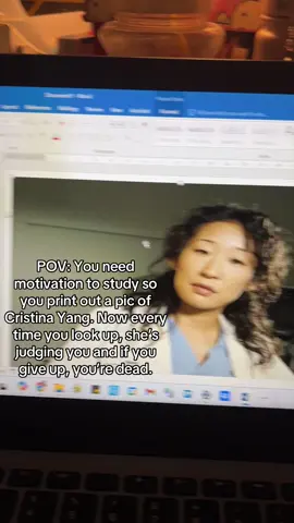 My cristina yang #cristinayang #cristinayangcore #greysanatomy #yang #study #studytok #student #fyp #studywithme #motivation #studyhacks 