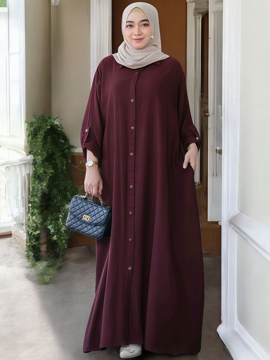 Gamis Polos Ld 140 Jumbo Banyak Warna Putih Muat Orang Gemuk Dan Hamil 100 Kg Ke Atas XxxxI-xxXXxl Muslim Panjang Rayon Dress Syari Twill Variasi Maxi Wanita Dewasa  #dresswanita  #dress  #bajumuslim 