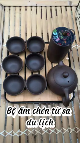 Bộ ấm chén tử sa du lịch#boamtratusadulich#amchengomsu#dodungtienich#giadungthongminh#xuhuong#nhacuakhoangshop 