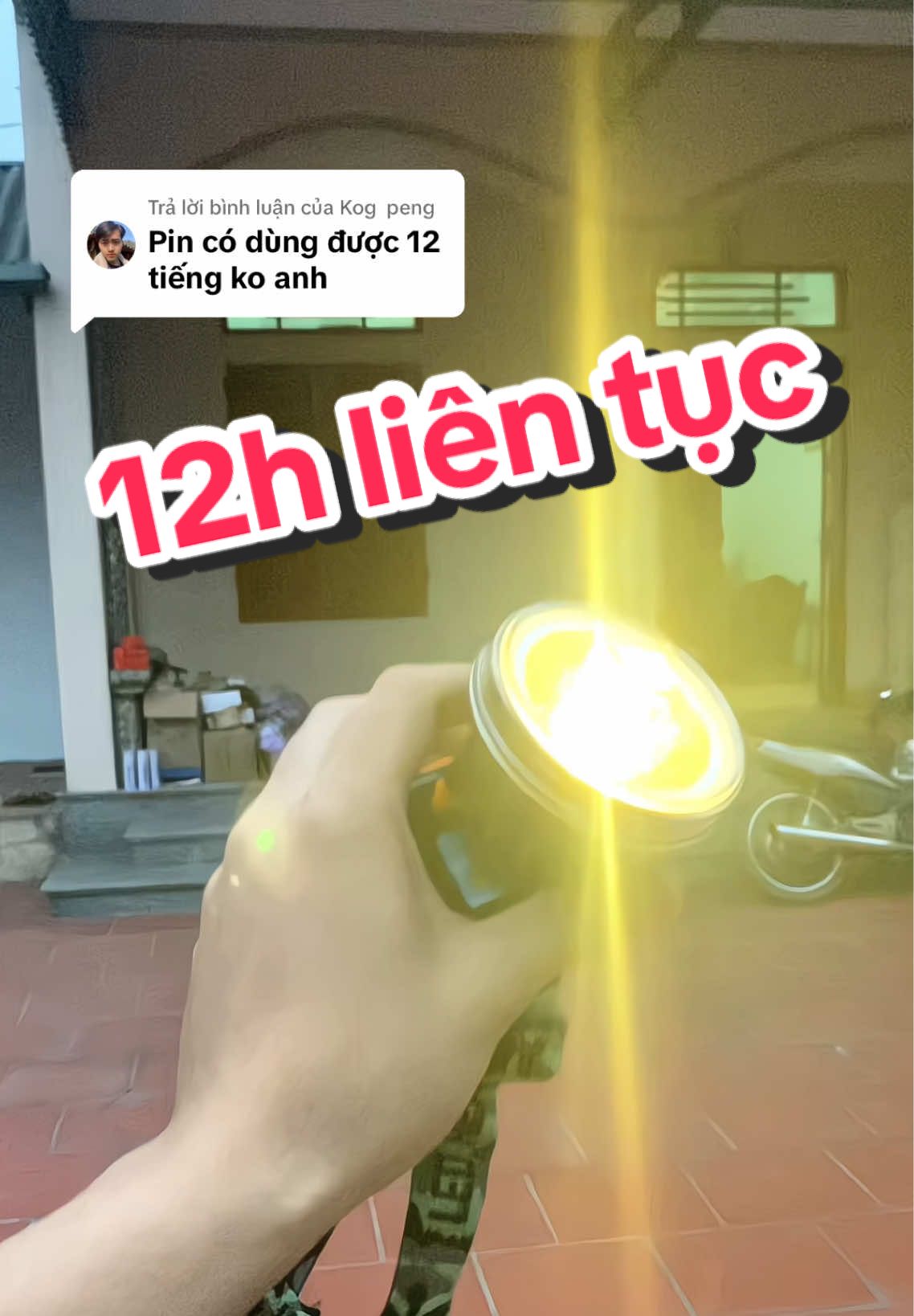 Trả lời @Kog peng Đèn pin đội đầu thái lan sáng liên tục 12h không giảm sáng. #denpin #denpindoidau #denpindoidauthailan #denpintrau #duongriviu 