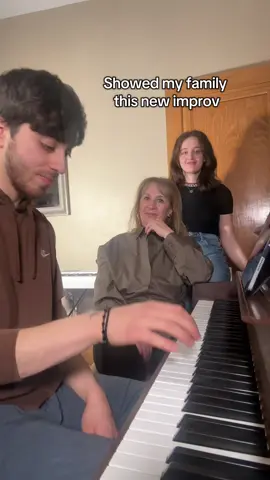Heard this song on tiktok and decided to twist it a bit 😄 #piano #reaction 