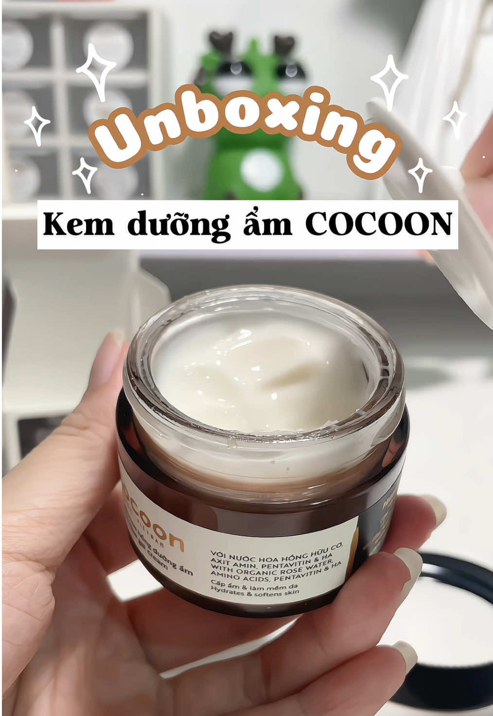 Trời ơi nó mướt mà nó mịn gì đâu #xuhuong #review #unboxing #danunboxreview #cocoon #kemduongam #kemduongda #kemduong #cocoonvietnam 