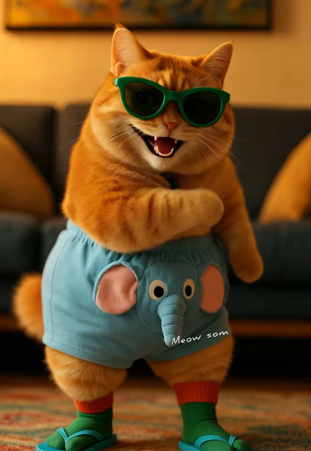 🧡 #cutecat #catdance #funnyvideos #meowsom #เหมี่ยวส้ม #cat #cat #คลิปแมวน่ารัก 