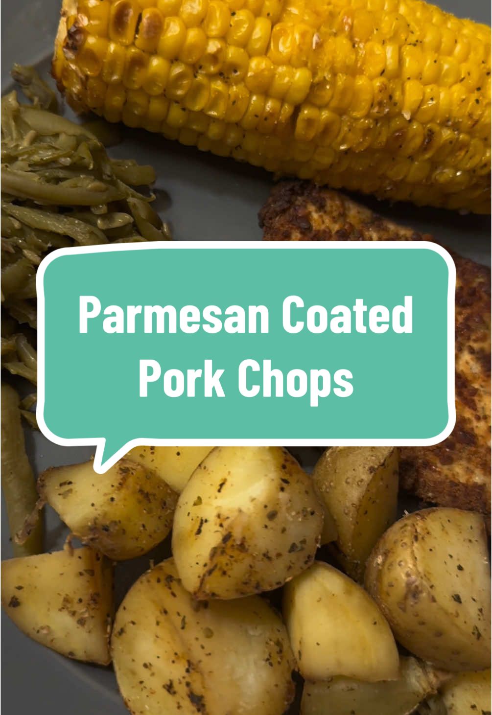 Super easy air fryer pork chops & easy sides to make with it! Great for us on baseball nights bc even as a stay at home mom those evenings are busy busy busy 😅  #dinner #food #cook #cooking #EasyRecipe #Recipe 