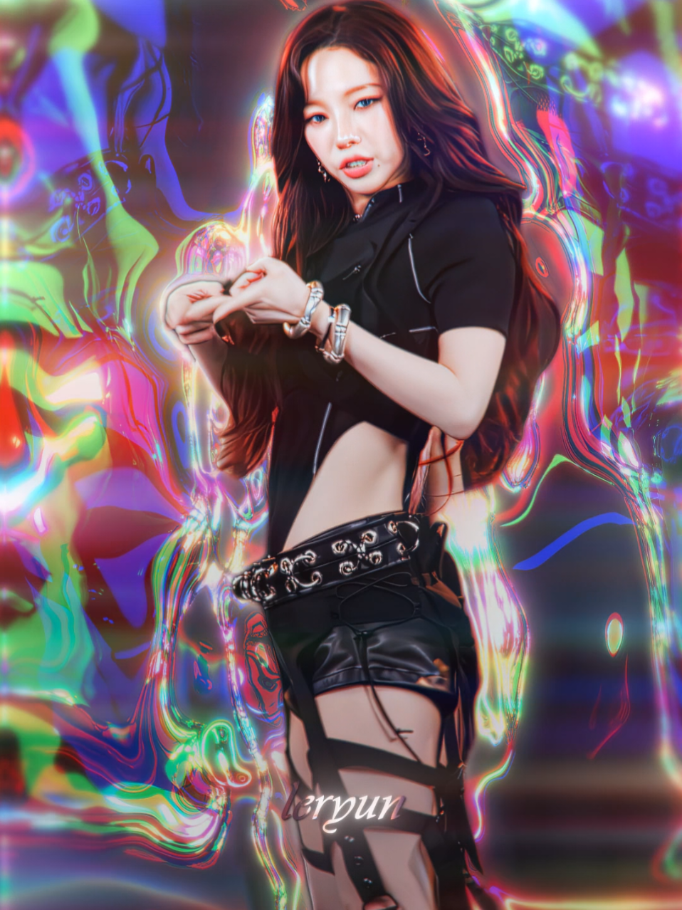 slowly coming back to my relay dance edits era | want these glitches? I'll be posting a glitch pack soon. Also join our editing served, link in bio. This is apricot cc btw [ #leryun #karina #winter #aespa #edit ]