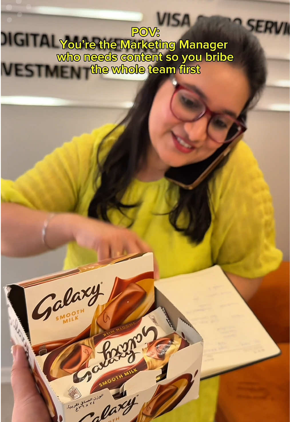 Bribery? Noooo, it’s called...“creative motivation” 😅🍫 #MarketingStruggles #WillWorkForChocolate #POVReel #MarketingMemes #MarketingHacks #MindingYourBusiness