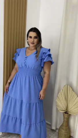 Vestido Longo Pipoca tamanho único GG 46-50 com bojo e elasticidade na cintura 9835 Qual a sua cor preferida? 😍 #vestidolongo #vestidoplus #vestidolindo #vestidopipoca #vestidoplussize 