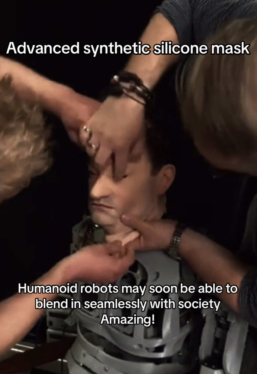 WOW 😱 Isn’t this amazing! 🤖The future of humanoid robots is here, and it's blending seamlessly into our world! From lifelike synthetic faces to advanced AI, these robots are designed to connect with us on a deeper level. The latest breakthroughs in robotics are making them appear more human, not just in looks, but in emotion and behavior. 😯 The key? Synthetic masks and cutting-edge facial expressions that help these robots feel more approachable, natural, and—dare we say it—friendly. 🤗 No longer do we have to worry about the 'uncanny valley' as technology evolves, allowing these robots to interact in ways we’ve only seen in sci-fi movies. 👀 From healthcare assistants to customer service, these humanoids are learning to engage with us in ways that feel human, not robotic. But as cool as this is, it raises questions: How far are we willing to go in making robots feel 'too' human? 🤔 Could they someday become part of the social fabric in ways we never imagined? Only time will tell.  So, what do you think? 🤖💬 Would you be comfortable with robots walking around in synthetic masks, blending in and interacting with you daily? Drop your thoughts below! ⬇️ #HumanoidRobots #AI #SyntheticFaces #TechInnovation #FutureOfRobots #RobotRevolution #SciFiToReality #Technology