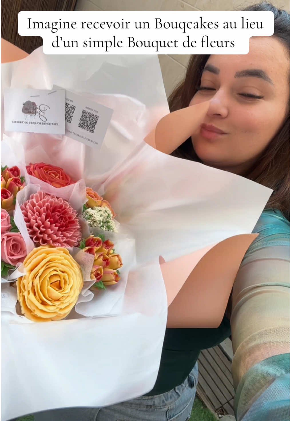 L’alliance parfaite entre l’art floral et la pâtisserie 🌸✨ #Bouqcakes #bouquetgourmand #cupcake #bouquetofcupcakes #cadeauxpersonnalisé 