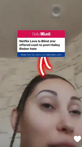 Love Is Blind and Too Hot To Handle star Francesca Farago said she was offered a 'decent amount of money' to post Hailey Bieber hate after a meme mocking Justin Bieber's wife went viral.  🎥SC/Francesca Farago