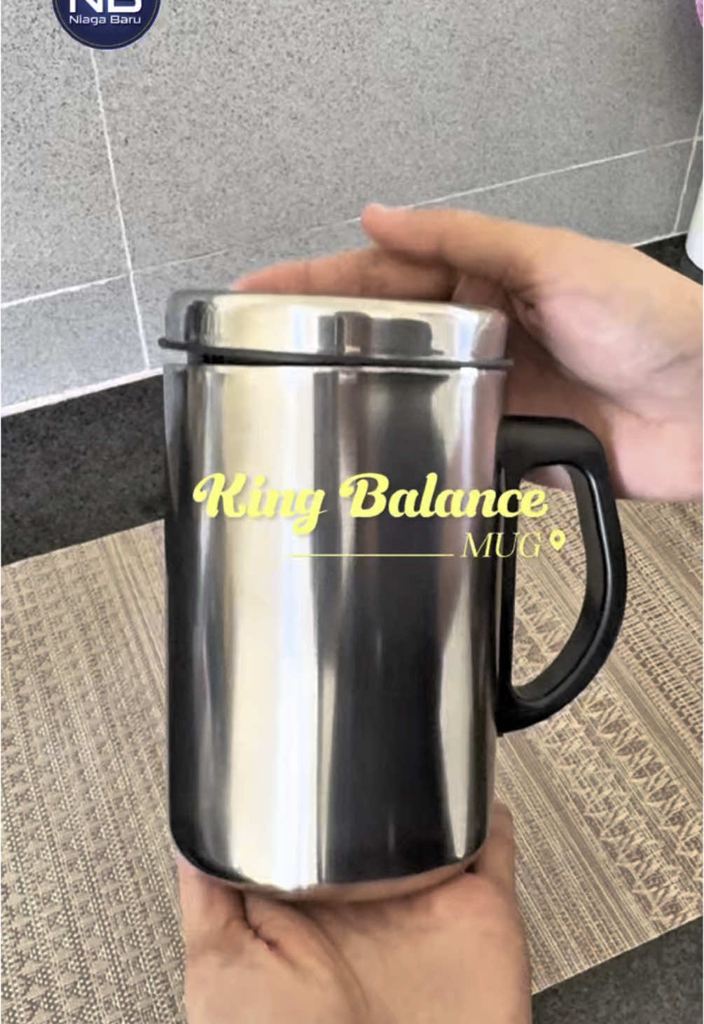 King Balance Double Wall Mug, pilihan tepat untuk keseharianmu #mug #mugstainless #kopi #cangkirkopi #tumbler 