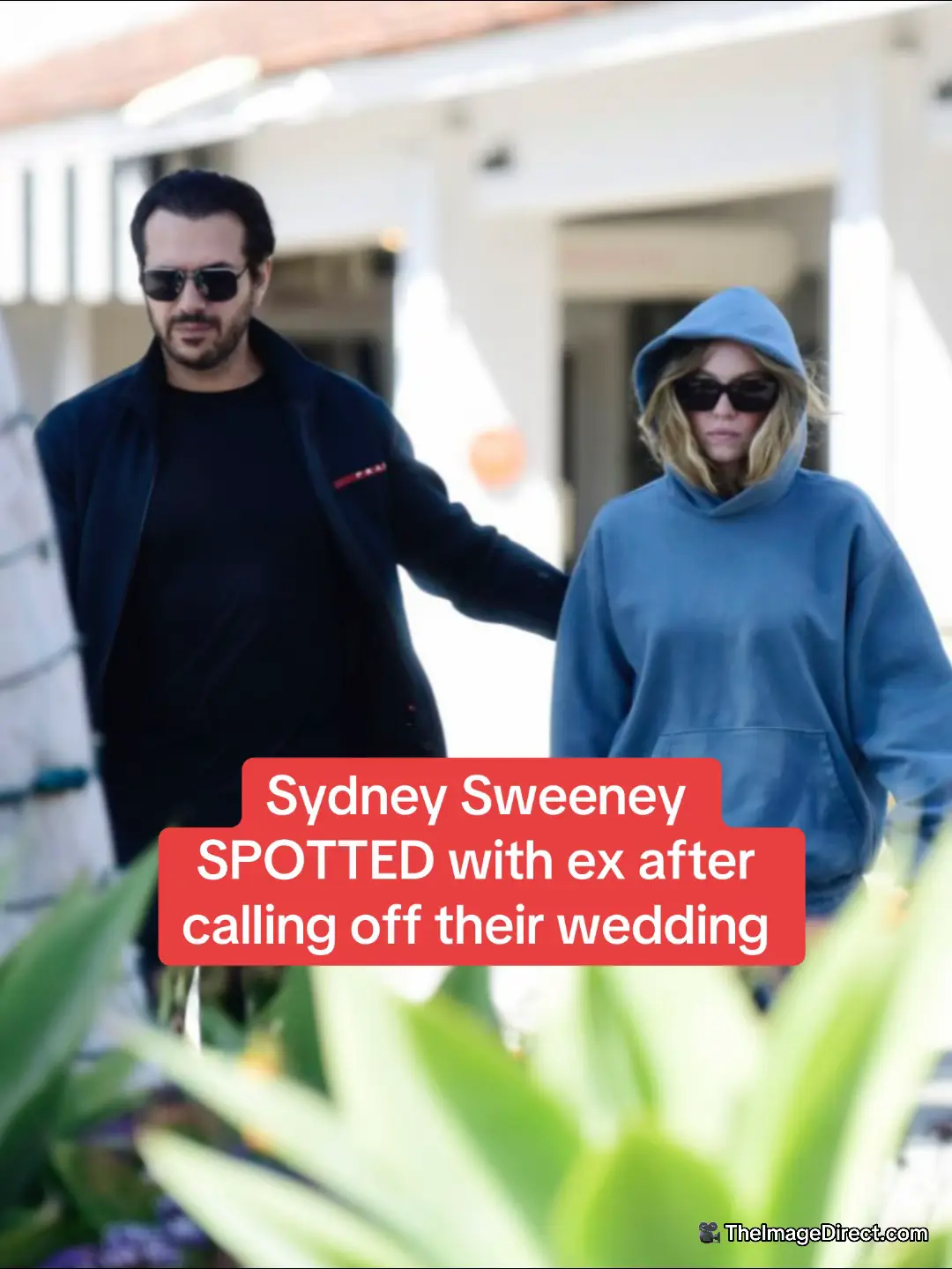 Sydney Sweeney and her ex fiancé Jonathan Davino were seen for the first time this week since 'calling off their wedding.' The actress, 27, who sparked dating rumors with her rom-com co-star Glen Powell last month, failed to raise a smile as she strolled alongside Davino, 41, and their dog Tank on Sunday in LA. At one point, Davino was seen placing an arm on Sweeney's back in an apparent comforting gesture during an emotional discussion. Sweeney covered up her left hand after previously going ring-free. It was reported last week that the Euphoria star and film producer called off their wedding amid 'major issues' that allegedly left their romance hanging in the balance. Read more at DailyMail.com  🎥 TheImageDirect.com #sydneysweeney #fiance #split #glenpowell #romance #spotted #LA #actress 