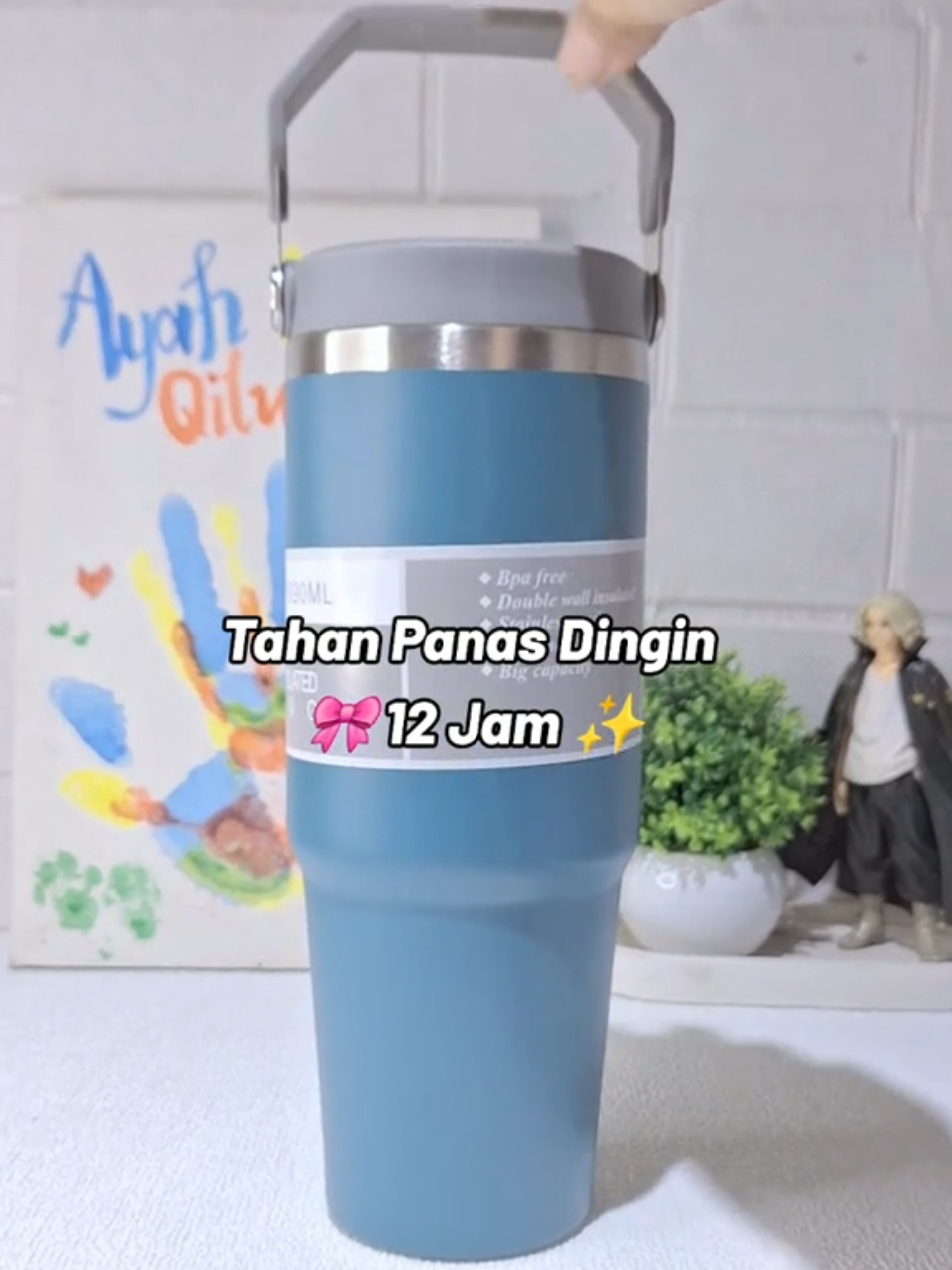 Termos tahan panas dingin 🎀 #termos #tumblerhandle #tumblerstainless #tumbler #tumblerviral #tumblerkopi #termoskopi #review 