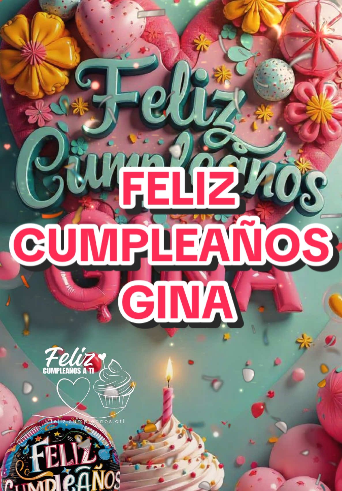 Feliz cumpleaños Gina #happybirthday #felizcumpleaños #gina
