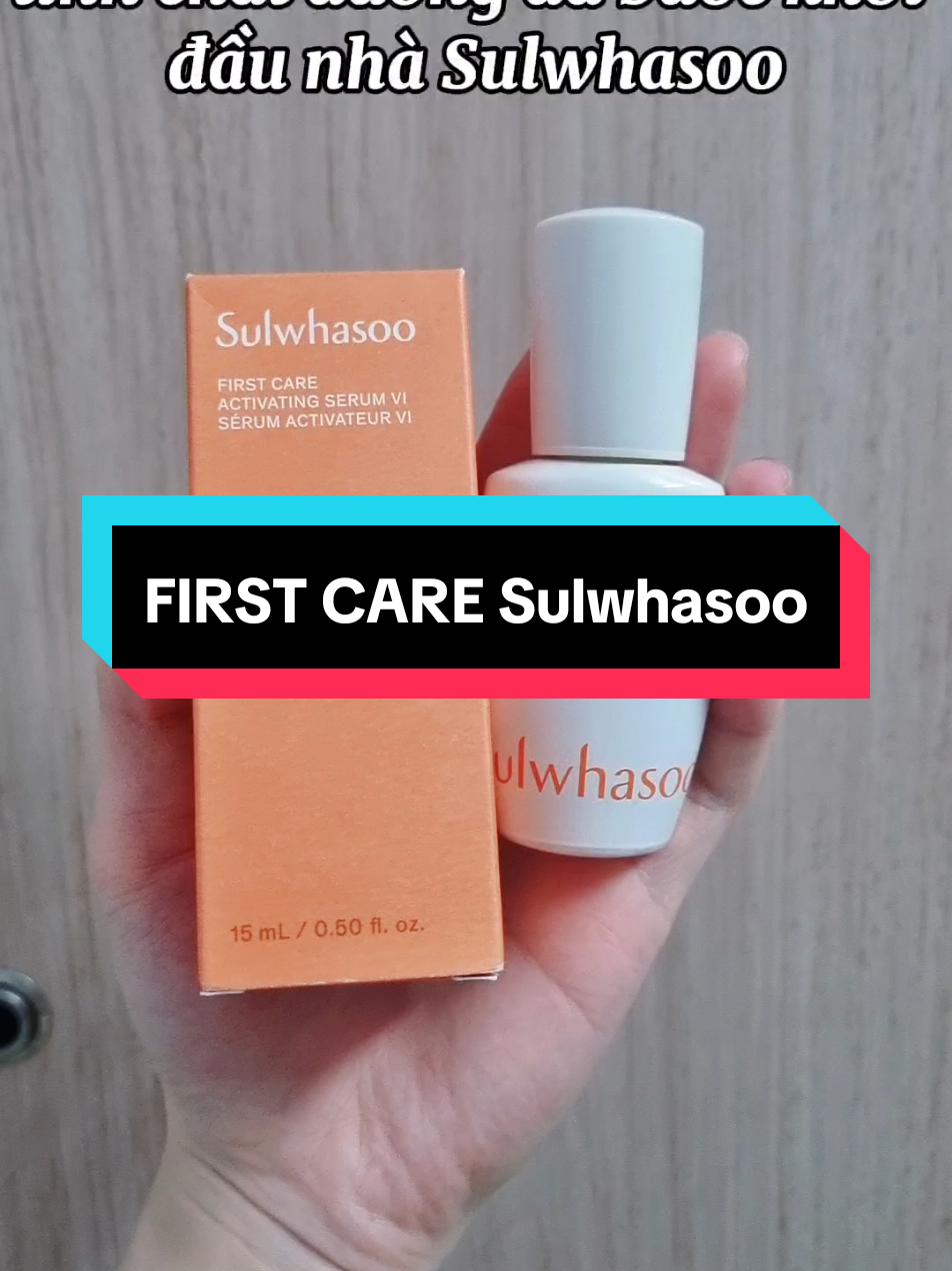tinh chất dưỡng da fisrt care nhà sulwhasoo tui mới thêm dô bst dưỡg da hằg ngày nè #xuhuongtiktok #xuhuong #sulwashoo #firstcaresulwhasoo #skincare 