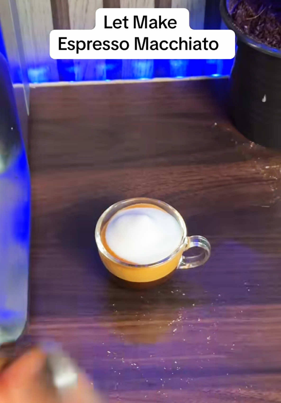 How to make an espresso macchiato  #capcut #milkfrother #blackfriday #makecoffee #cool #diycoffee #coffee #fyp #latteart #heart