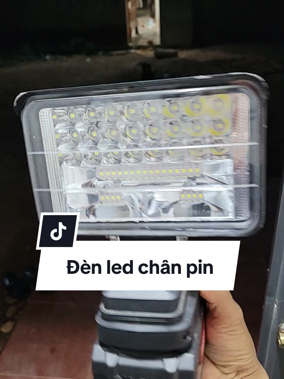 đèn pha led sử dụng pin chân pin phổ thông #denledchanpin #manhtn 