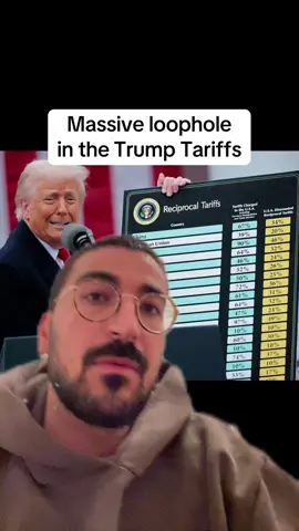 Every company should be using this tariff loophole. 