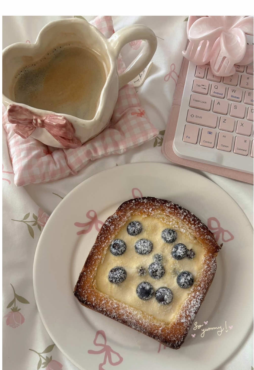 back to my soft spring routine — girly mornings, warm coffee & peaceful vibes #aesthetic #pink #room #coquette #spring 