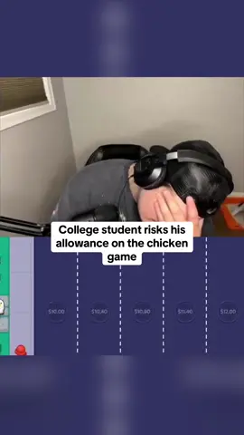 College student risks his allowance on the chicken game #kickstreaming