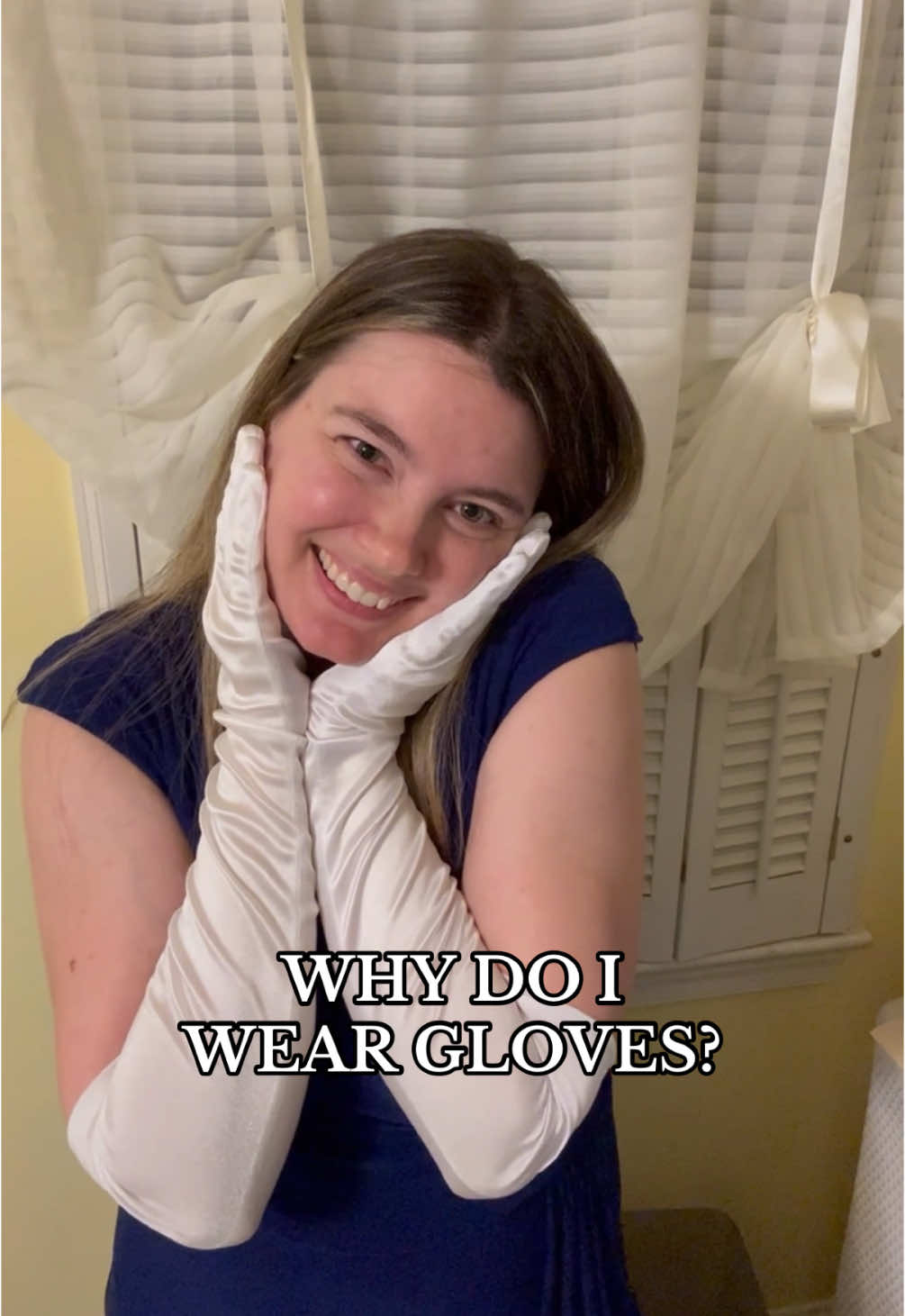 #why do I #weargloves ?  “Is it because I’m a compulsive germaphobe?” “Is it because I have an incurable skin disease?” “Is it because I have some kind of fetish for them?” Time to answer this question #operagloves specifically #tiktokcomments #answers - #girlsjustwannaweargloves #gloves #History #fashion #queen #glam #whitegloves #bridgerton #audreyhepburn #marilynmonroe #beyonce #arianagrande #redcarpet #opera #liveyourbestlife #vintage #dance #ballroomdance