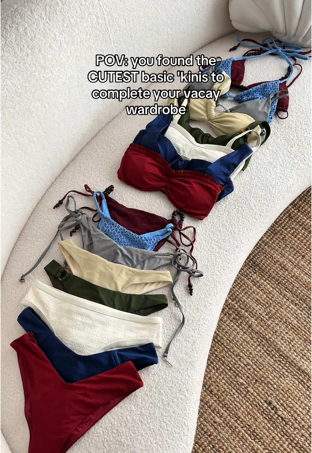 proof your vacay wardrobe isn't complete unless you have a whole rainbow of bikinis 👙🌈 #blackboughswim #bikinicollection #solids #bikinicheck #bikinihaul #summerhaul #summerwardrobe #summermusthaves #Summer #haul