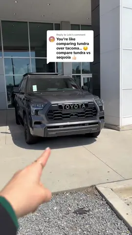 Replying to @Lols why you should buy a Toyota Sequoia instead of a Toyota Tundra. I’m comparing base model to base model (I just only have a PRO to show 😅) #toyotasequoia #tundra #toyotatundra #toyota 