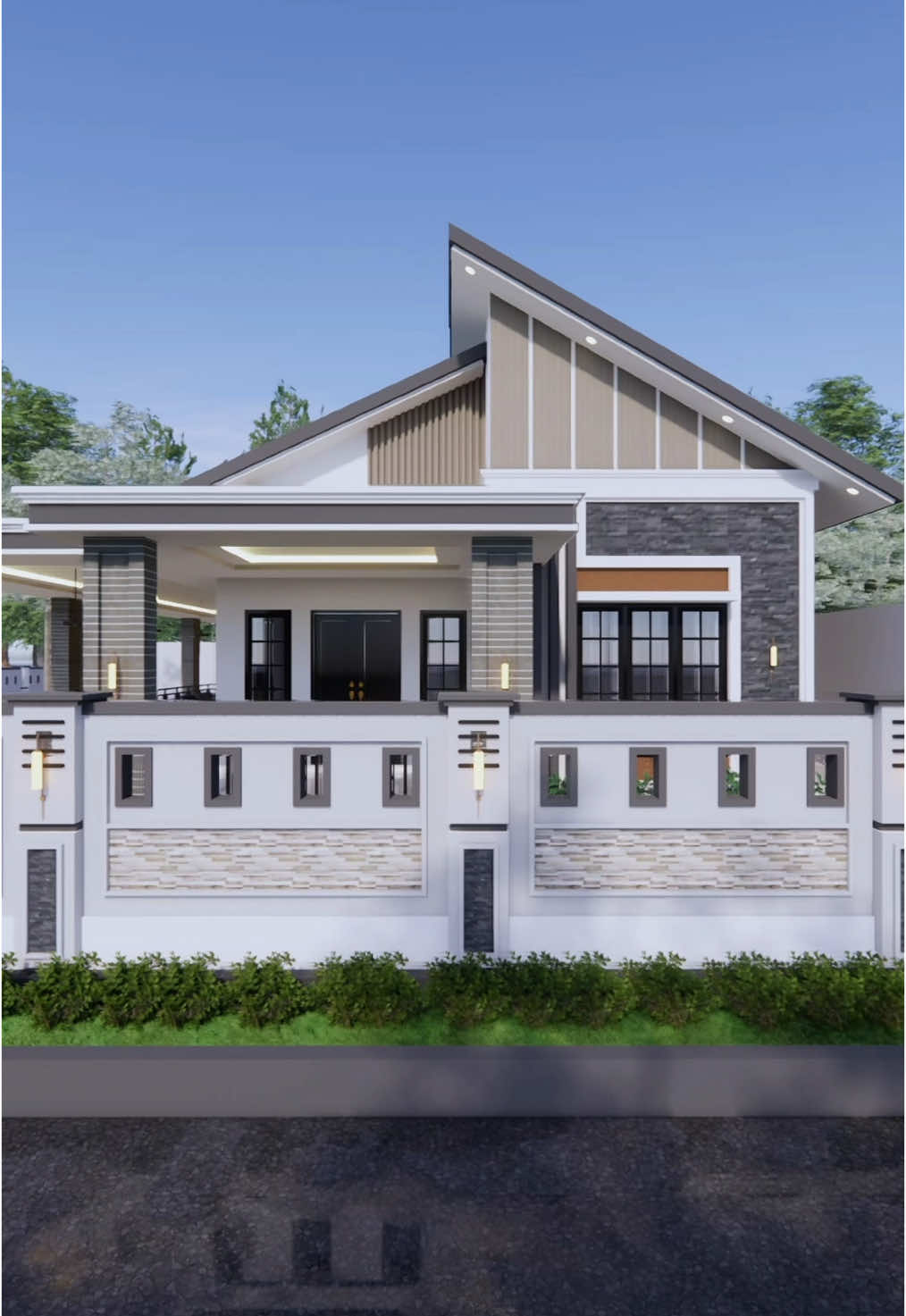 Desain rumah cocok di pedesaan.  Di gambar : Yoga Pratama.  Estimator : Allay, St  Di periksa : Aji sukmawan  #rumah #rumahminimalis #rumahmodern #rumahminimalismodern #rumahmodernminimalis #rumahidaman #rumahdesa #rumahmurah #rumahkecil #pagarrumah #desainrumah #viral #fyp 