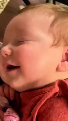 Angel making baby laugh in their sleep 🥹 || This baby is the source of our happiness🫶🏻 #baby #sleep #moments #hearttouching #kidsreaction #preciousmoments 