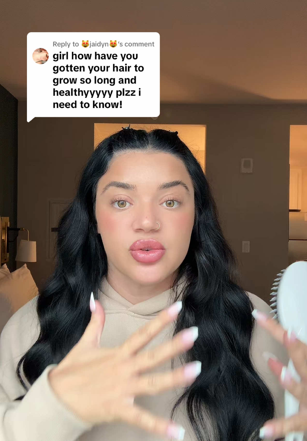 Replying to @😻jaidyn😻 we’re having a mermaid hair summer #longhair #hairgrowthtips #hairgrowthjourney #opositiv 
