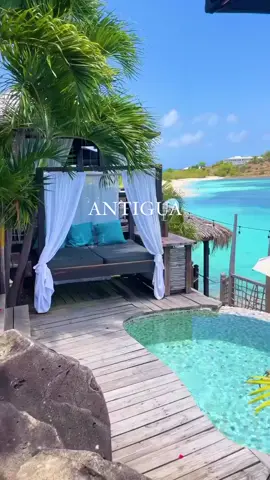 Endless blues in Antigua 🌴🌞🏖️  #luxuryresort #hotelsandresorts #thewhitelotus #aroundtoure