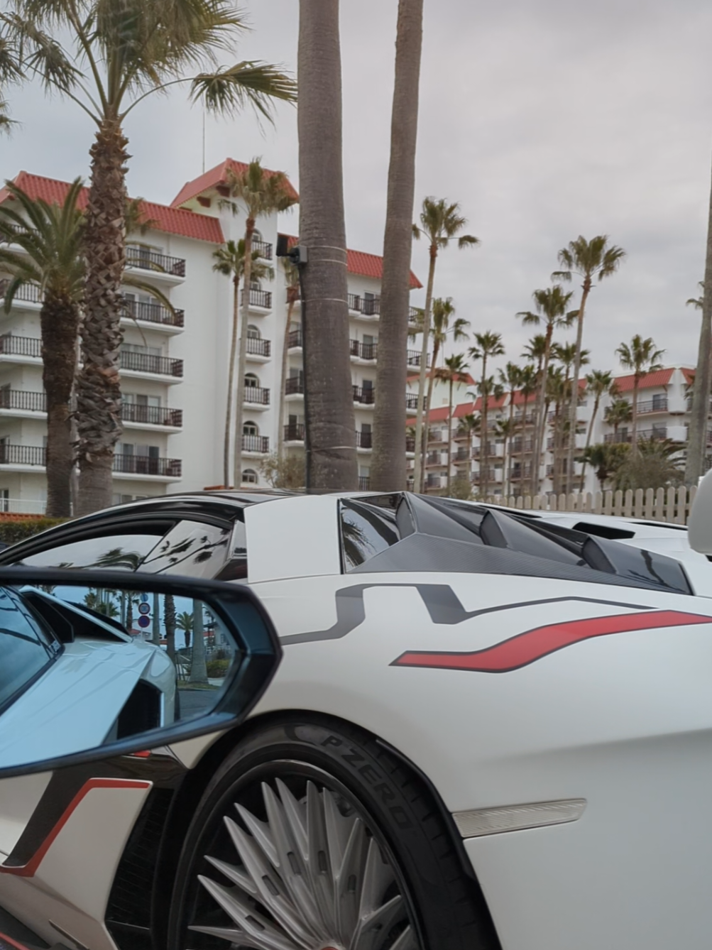 Photographing a Lambo from inside a Lamborghini😂 #lamborghini #aventador #fyp 