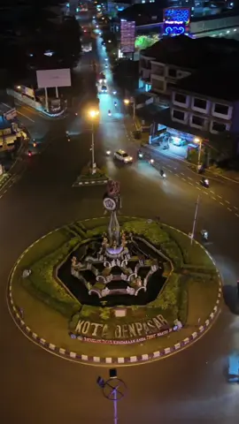 Suasana malam kota Denpasar mohon masukannya para suhu 🙏🙏 #fyp #vidio #cinematic #denpasar #drone #belajar #view #bali 