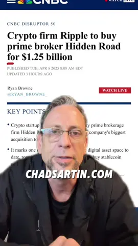 Ripple just acquired Hidden Road for $1.25 billion #ripple #xrp #global 🚀