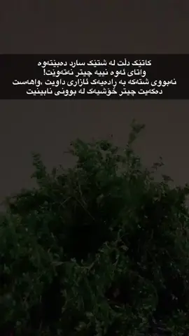 کاتێک دڵت لە شتێک سارد دەبێتەوە واتای ئەوە نییە چیتر نەتەوێت! نەبووی شتەکە بە ڕادەیەک ئازاری داویت ،واهەست دەکەیت چیتر خۆشیەک لە بوونی نابینیت 🧡