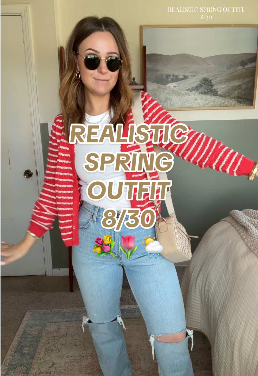 Realistic spring outfit 8/30 . The most gorgeous spring day calls for a cheerful spring outfit 🥰 . I’ll link everything on my LTK! . #realisticoutfit #realisticoutfits #OOTD #springoutfit #springfashion #springstyle #spring #springoutfitideas 