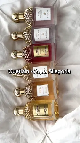 I’m a collector of Guerlain fragrances. The bottles are so pretty and they rarely fail with their scents. Do you have any favourite from Guerlain?  #perfumetiktok #fragrancetiktok #guerlain #aquaallegoria #fragcomm #sotd @Guerlain 
