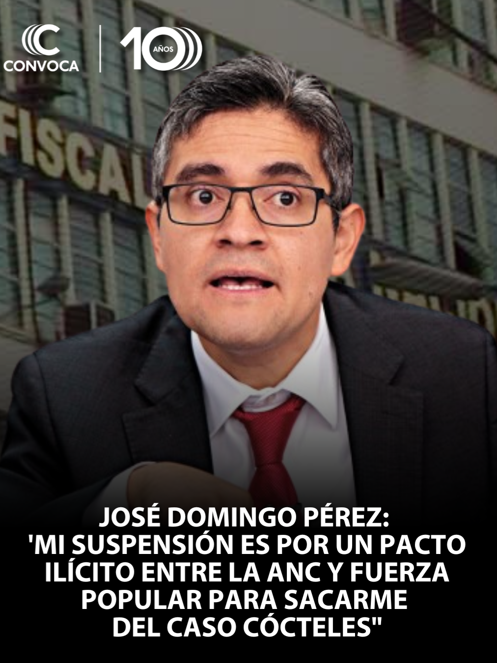 📣 José Domingo Pérez: ‘Fiscalía no quiso recibir audio entre el jefe de la Autoridad Nacional de Control y el abogado de Fuerza Popular’ 🗣️ En entrevista con Convoca.pe, el suspendido fiscal relata las dificultades durante meses que vivió una testigo del caso Cócteles para lograr entregar a la fiscalía de la Nación un supuesto audio en el que el abogado de Fuerza Popular, Christian Salas, pide su destitución al jefe de la Autoridad Nacional de Control (ANC), Juán Fernández Jerí. ⚖️ 