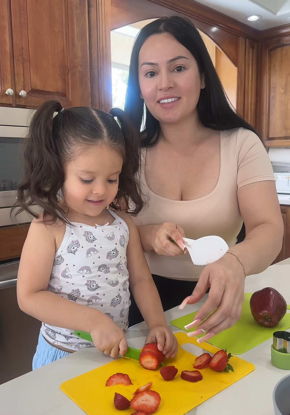 Gotta teach them young ☺️ This kitchen set is the best 🥰  #theaguilars #candyaguilar #kid #kitchen #kidstiktok 