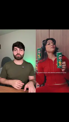 fui interrogado pela mais mais, a Veneno, e falei todas as verdades na lata pra vocês! e vocês? me conta aqui nos comentários qual sua Pringles Pizza favorita 💚 #TeamMarguerita #BatalhadePizzas #publi