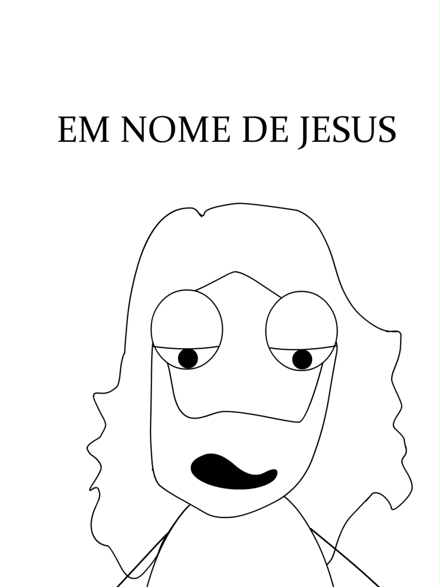 Em nome de Jesus #cartoon #ilustracao #animacao2d #jesus