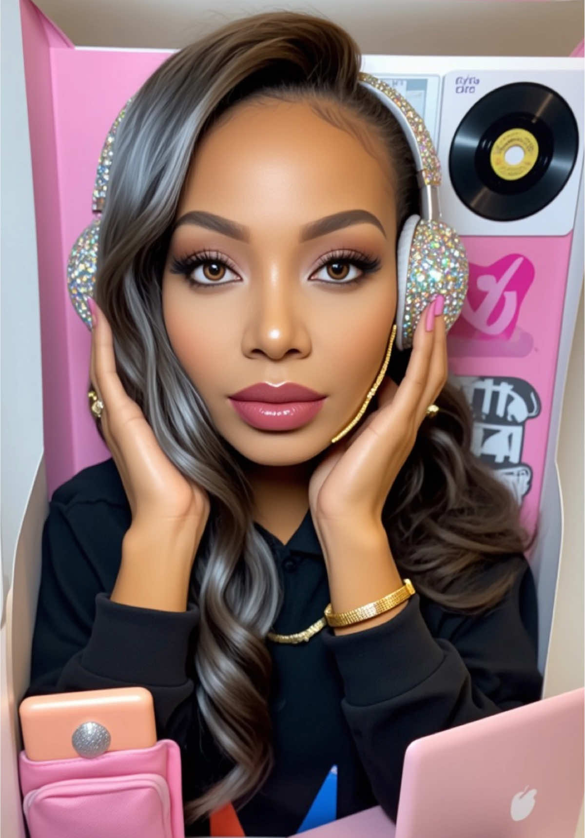 💕I had to do it y'all! 😂 I've been seeing these around and thought it was such a cute idea so I had to make one, or shall I say a few! 😜 I don't think they came out too bad! I mean I would buy them! 😍 😎💅🏾 The third photo reminds me of the Barbie heads that you comb their hair versus the full size doll! 😆   Which one do yall like the best? #Barbie #ChatGPT #DjDiamondDiva #ViralTrends #Realisticdoll  