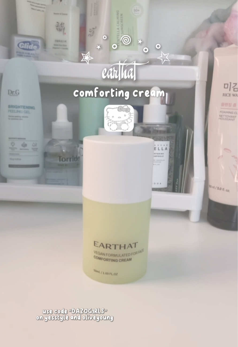 #SKINCARE | maybe i should do more than one product the next time so it’s longer @EARTHAT @Hwahae_global_official #pickyxearthat #earthat #skincarehack #soothingcream #hydrating #kbeauty 