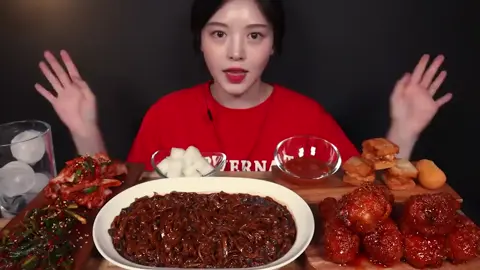 (Not asmr)Black Bean Noodles & Seasoned Chicken One-Shot Mukbang Video#koreanfood #eating #mukbang #eatingshow #fyp #eatingsoundsasmr #boki #treanding #asmr #tiktokofficial #viral #bokieating #foryou