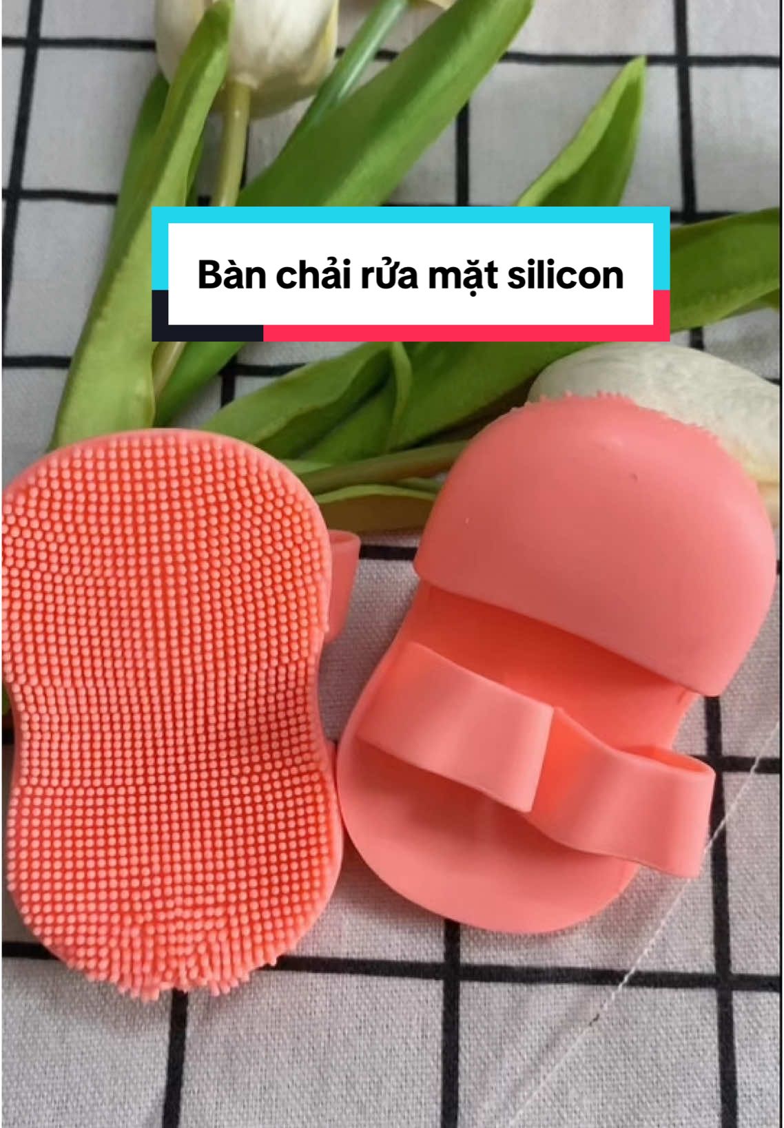 Bàn chải rửa mặt silicon, bàn chải tẩy tế bào da chết, làm sạch lỗ chân lông, nhỏ gọn, tiện lợi#xuhuongtiktok #thinhhanh #viral 