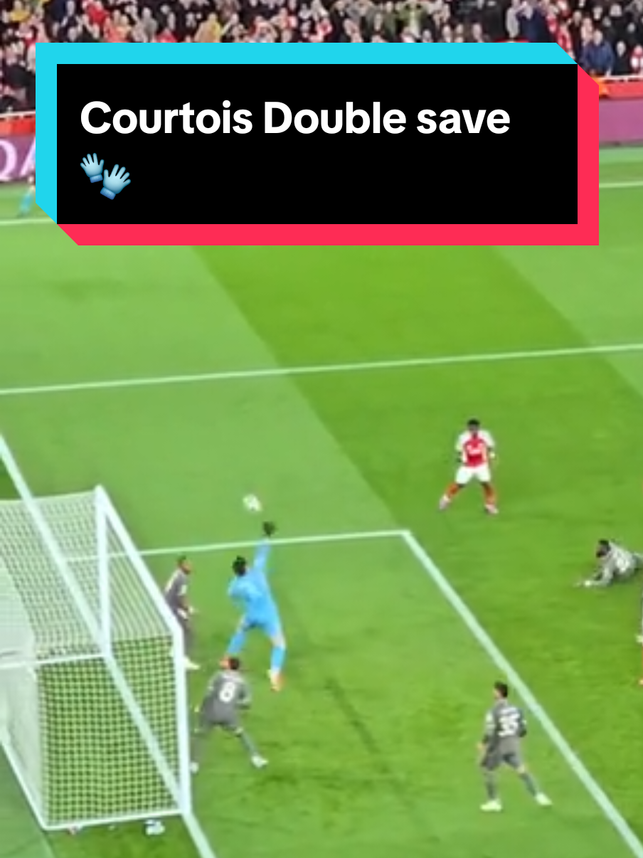 @arsenal VS @Real Madrid C.F. LIVE! @Thibaut Courtois DOUBLE SAVE 😲 #arsenal #realmadridfc #thibautcourtois #fyp #islington #coyg #uefachampionsleague #championsleague #emirates #nightslikethese #footballtiktok 