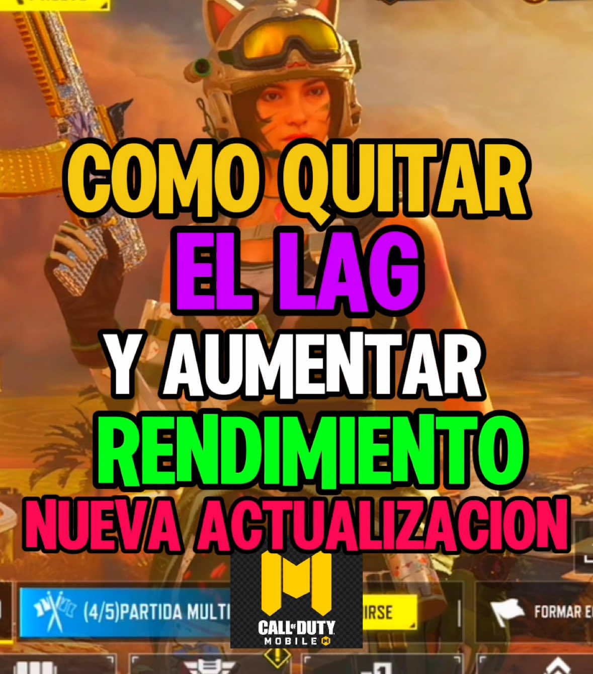 COMO QUITAR EL LAG Y AUMENTAR EL RENDIMIENTO EN COD MOBILE #CapCut #codmranked #CallofDutyMobile #codmobile #CallOfDutyMéxico #codm 