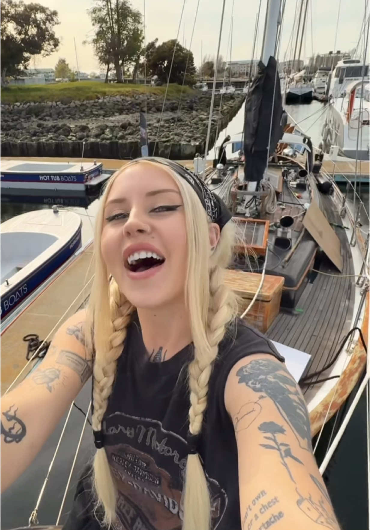 making our own very humble Black Pearl #sailboat #sailboatlife #pirateship