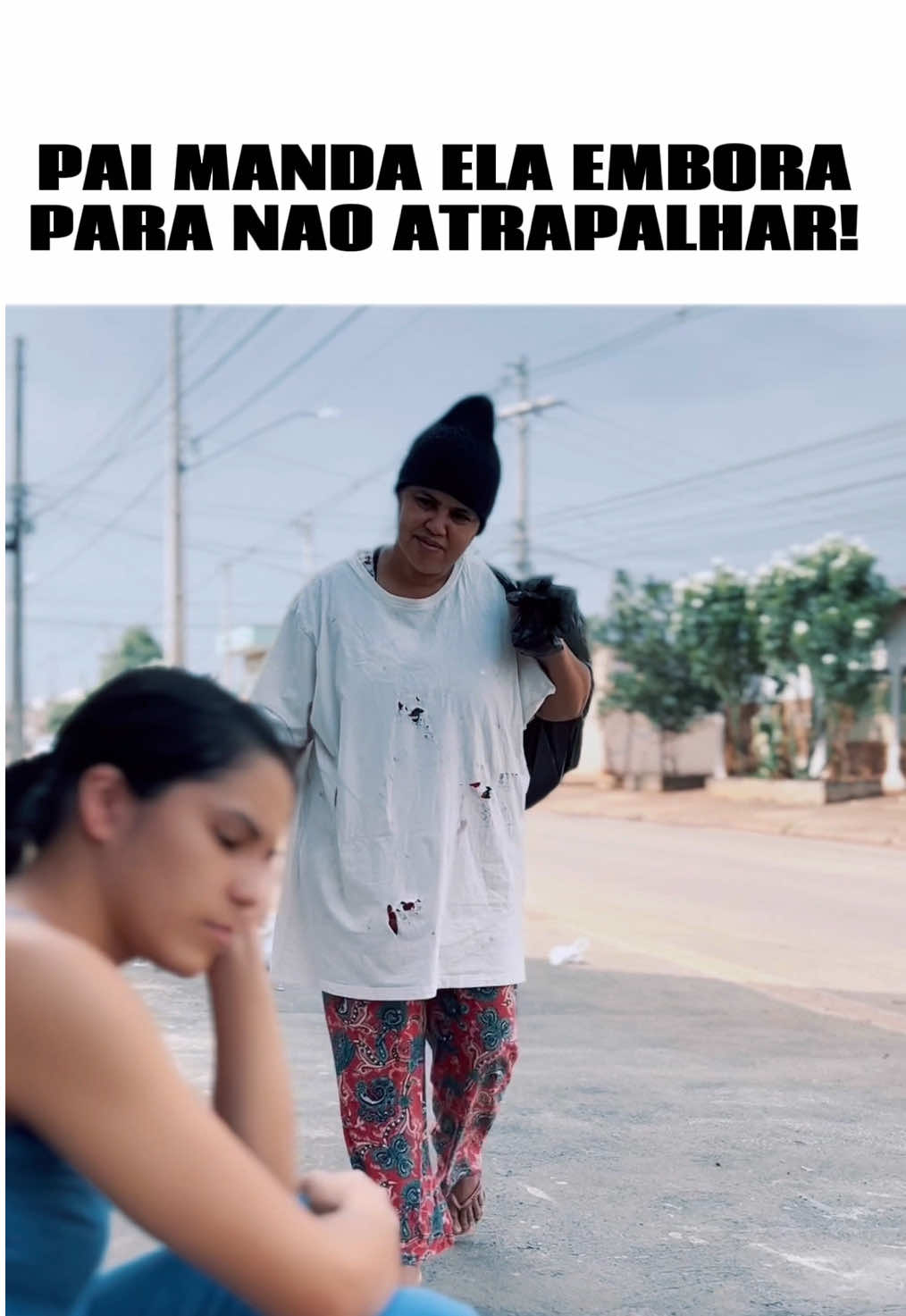 Pai manda ela embora para não atrapalhar!😱